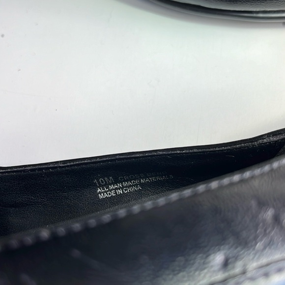 NWT Aerosoles black leather 3 inch heels peep toes shoes platform pumps - Picture 6 of 6